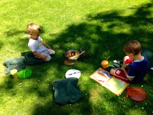 Garten-Picknick