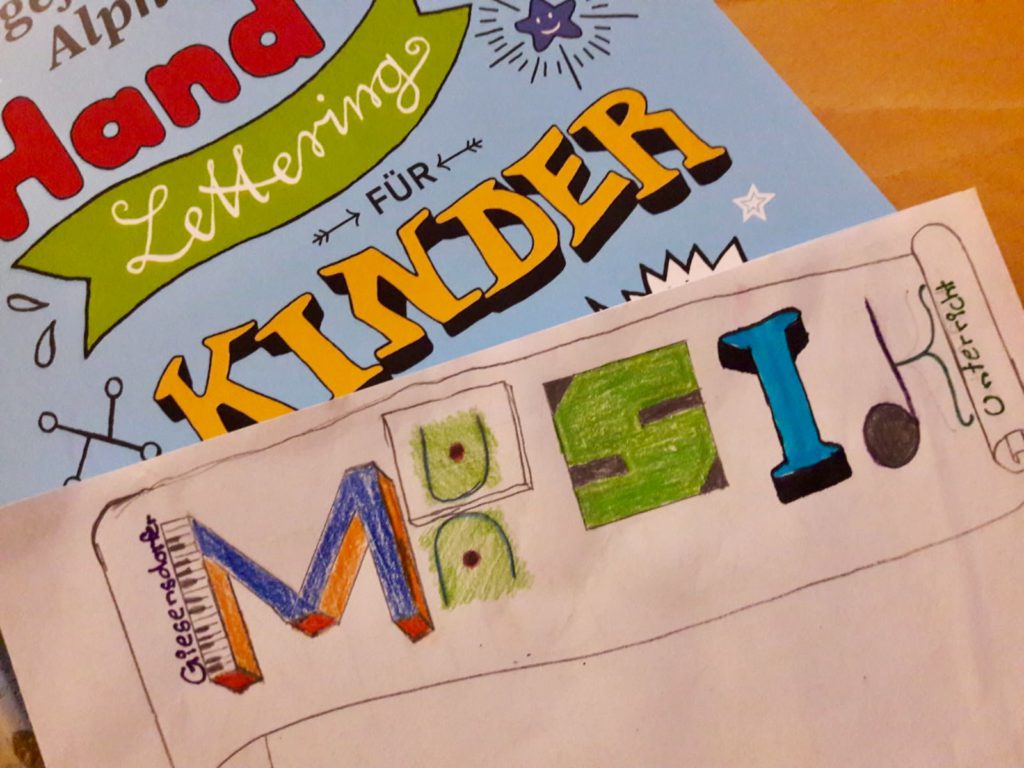 Handlettering für Kinder mamasbusiness.de